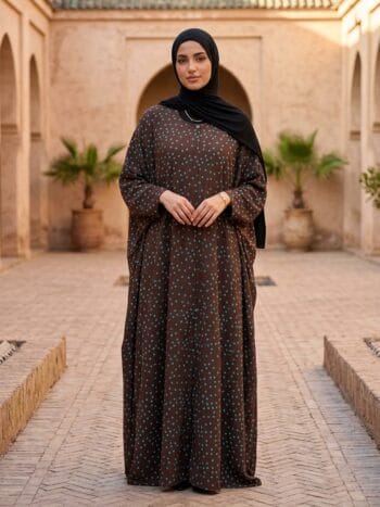 Printed abaya stitch collection elegant modest wear for women