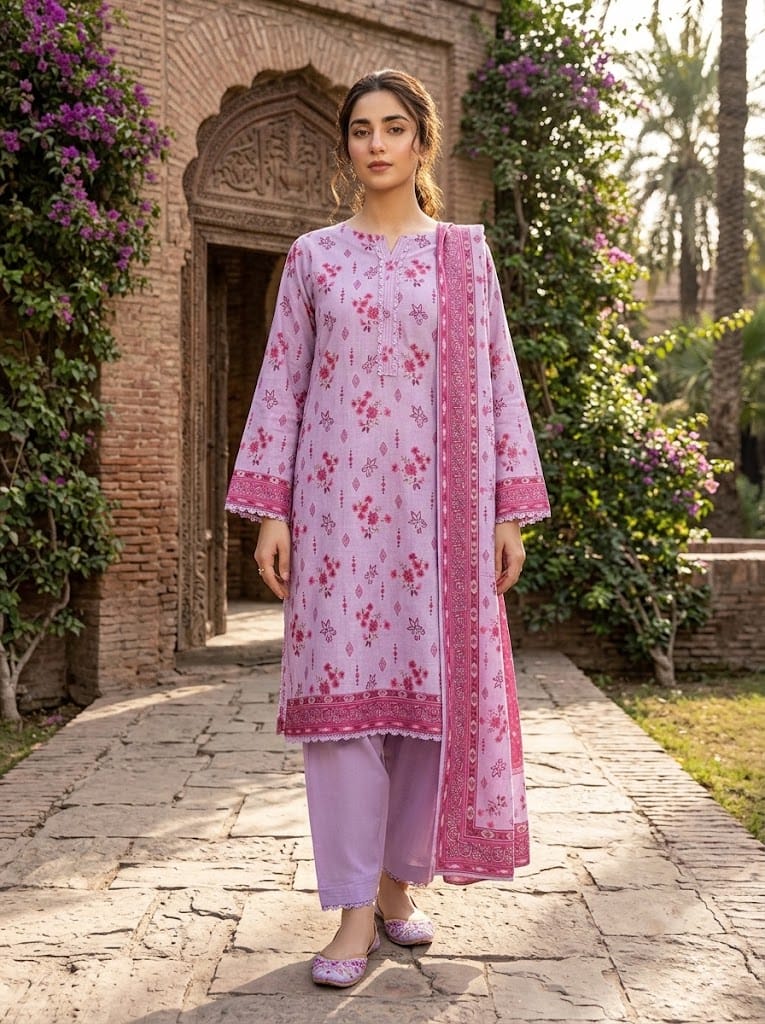 Khaddar Suit 3 Piece Stitched Winter Collection - Multiwear Khaddar suit 3 piece stitched winter collection printed women dress