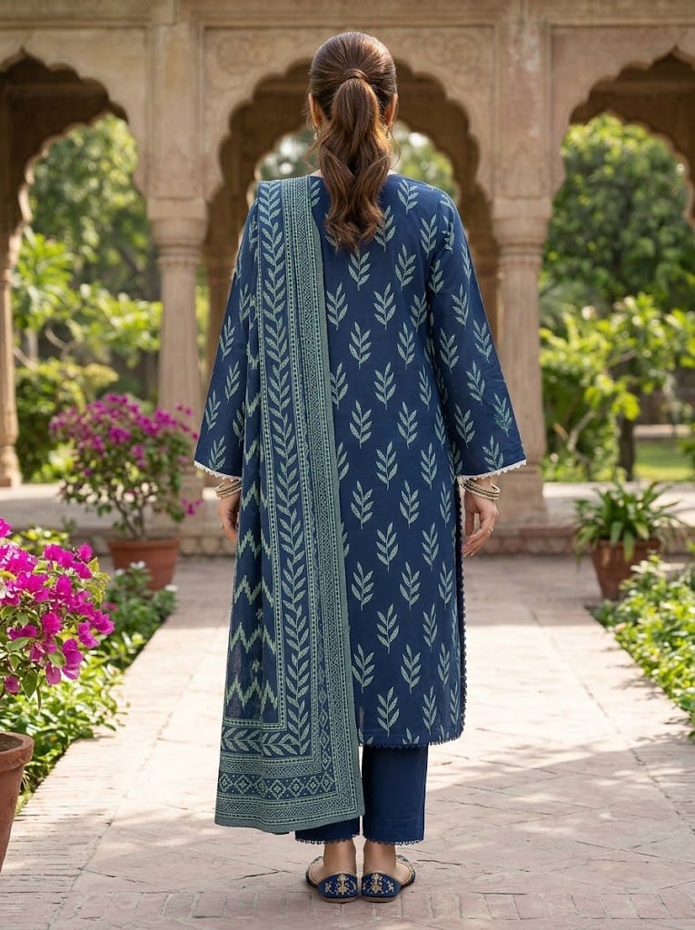 Khaddar Suit 3 Piece Stitched Winter Collection - Multiwear Khaddar suit 3 piece stitched winter collection printed women dress