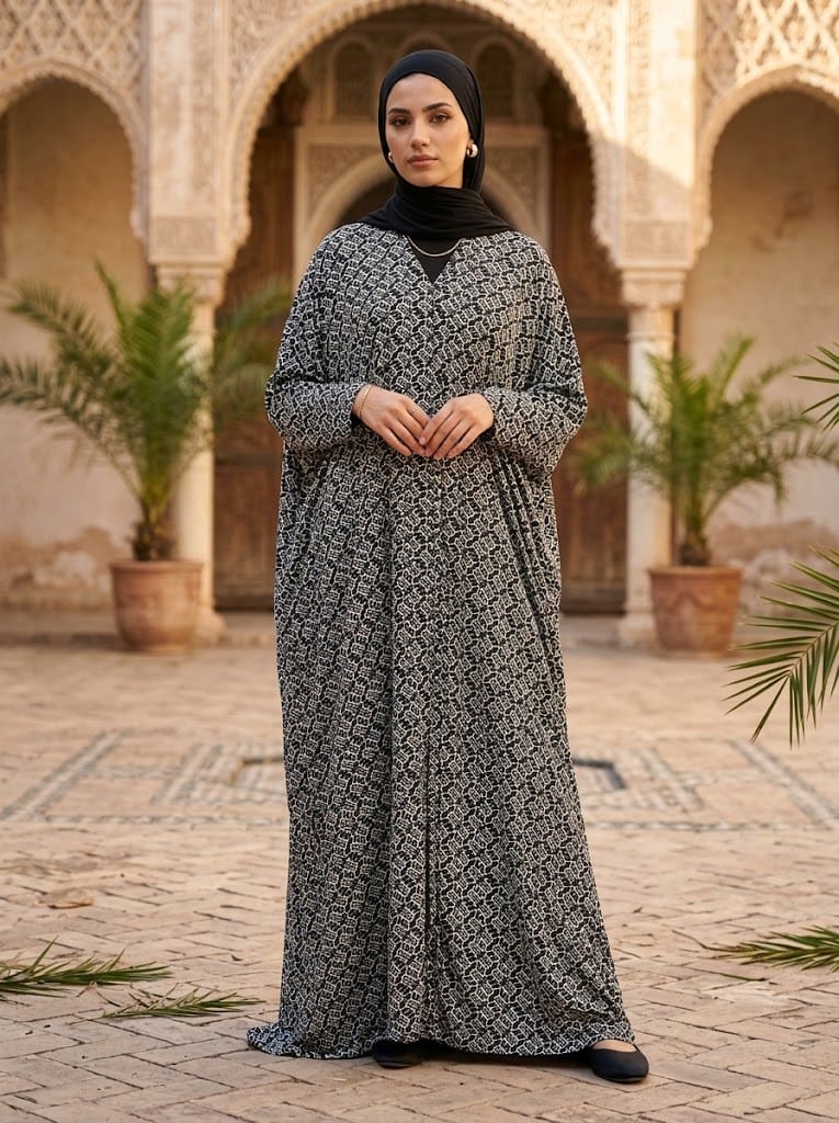 Printed Abaya Stitch Collection - Multiwear Printed abaya stitch collection elegant modest wear for women