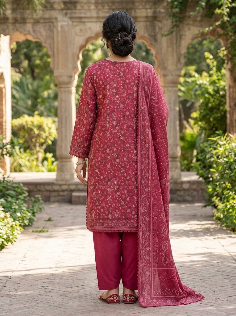 Khaddar Suit 3 Piece Stitched Winter Collection - Multiwear Khaddar suit 3 piece stitched winter collection printed women dress