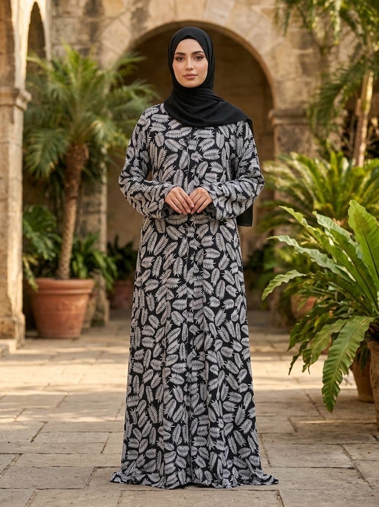 Printed Abaya Stitch Collection - Multiwear Printed abaya stitch collection elegant modest wear for women