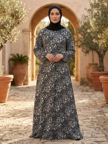 Printed abaya stitch collection elegant modest wear for women