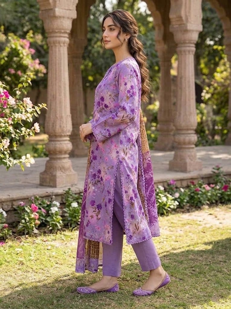 Khaddar Suit 3 Piece Stitched Winter Collection - Multiwear Khaddar suit 3 piece stitched winter collection printed women dress