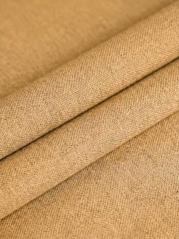 Super wool and cashmere unstitched camel tan fabric close up for men