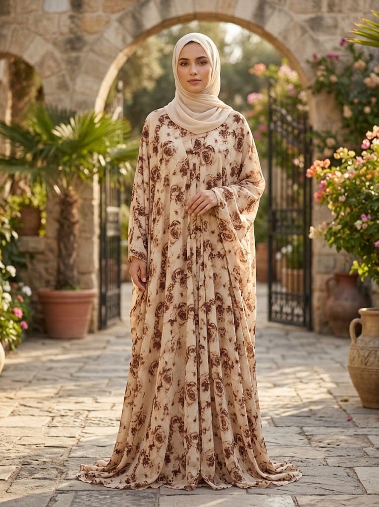 Printed Abaya Stitch Collection - Multiwear Printed abaya stitch collection elegant modest wear for women